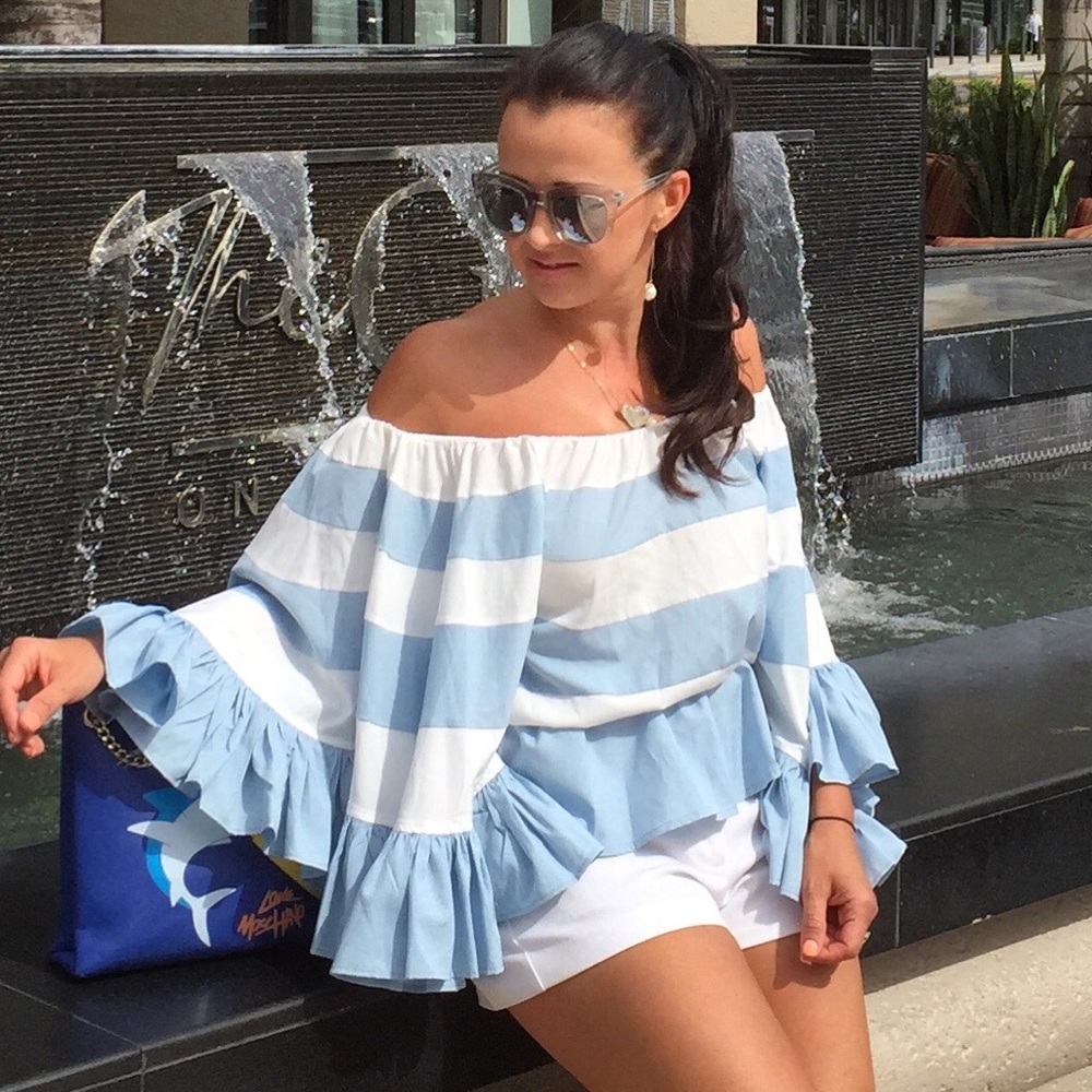 Off the shoulder blouse Boohoo